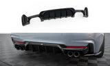Maxton Design - Rear Valance BMW Series 4 Coupe / Gran Coupe / Cabrio M-Pack F32 / F36 / F33 (version with Double Exhausts on Both Sides) Rear Diffuser Maxton Design royalty-bespoke.myshopify.com
