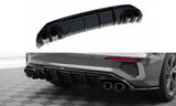 Maxton Design - Rear Valance + Exhaust Ends Imitation Audi A3 S-Line Sedan 8Y