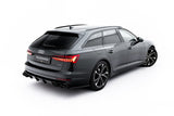 Maxton Design - Rear Valance + Exhaust Ends Imitation Audi A6 Sedan / Avant C8 / C8 (Facelift)