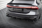 Maxton Design - Rear Valance + Exhaust Ends Imitation Audi A7 S-Line C8