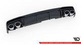 Maxton Design - Rear Valance + Exhaust Ends Imitation Audi A6 S-Line / S6 C8 / C8 Facelift