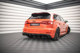 Maxton Design - Rear Valance V.2 Audi RS3 8V Sportback Facelift (Quad Tips)