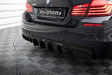 Maxton Design - Rear Valance V.2 BMW Series 5 M-Pack F10 (Single Side Dual Exhaust) Rear Diffuser Maxton Design royalty-bespoke.myshopify.com
