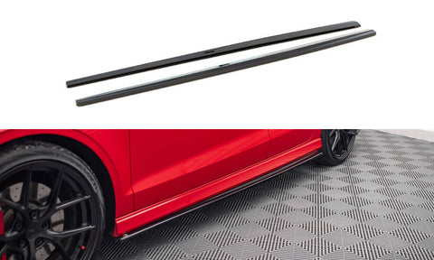 Maxton Design - Side Skirts Diffusers V.1 Audi S3 / A3 S-Line 8V / 8V FL Sedan - Royal Body Kits