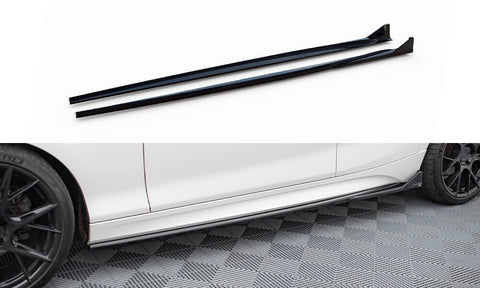 Maxton Design - Side Skirts Diffusers V.3 CSL Look BMW Series 1 M-Pack / M140i F20 (Facelift)