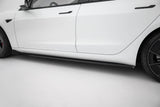 Maxton Design - Side Skirts Diffusers V.3 Tesla Model 3 Performance MK1 (Facelift) - Royal Body Kits