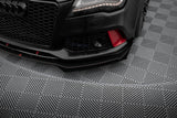 Maxton Design - Street Pro Front Splitter + Flaps Audi A7 (RS7 Look) C7 Front Spoiler Maxton Design royalty-bespoke.myshopify.com