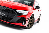 Maxton Design - Street Pro Front Splitter + Flaps Audi RS3 Sedan 8Y (Facelift) - Royal Body Kits