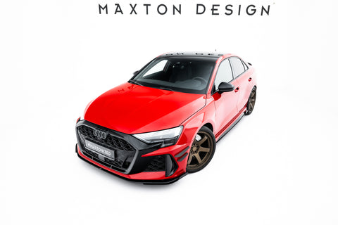 Maxton Design - Street Pro Front Splitter + Flaps Audi RS3 Sedan 8Y (Facelift) - Royal Body Kits