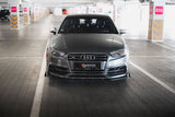 Maxton Design - Street Pro Front Splitter + Flaps Audi S3 / A3 S-Line Sedan 8V Front Spoiler Maxton Design royalty-bespoke.myshopify.com