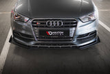 Maxton Design - Street Pro Front Splitter + Flaps Audi S3 / A3 S-Line Sedan 8V Front Spoiler Maxton Design royalty-bespoke.myshopify.com