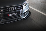 Maxton Design - Street Pro Front Splitter + Flaps Audi S3 / A3 S-Line Sedan 8V Front Spoiler Maxton Design royalty-bespoke.myshopify.com