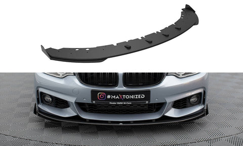 Maxton Design - Street Pro Front Splitter + Flaps BMW Series 4 Coupe / Gran Coupe / Cabrio M-Pack F32 / F36 / F33
