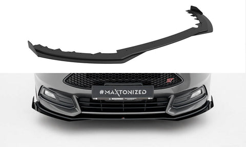 Maxton Design - Street Pro Front Splitter + Flaps Ford Focus ST MK3 (Facelift) Front Spoiler Maxton Design royalty-bespoke.myshopify.com