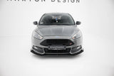 Maxton Design - Street Pro Front Splitter + Flaps Ford Focus ST MK3 (Facelift) Front Spoiler Maxton Design royalty-bespoke.myshopify.com