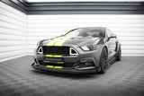 Maxton Design - Street Pro Front Splitter + Flaps Ford Mustang GT MK6 Front Spoiler Maxton Design royalty-bespoke.myshopify.com
