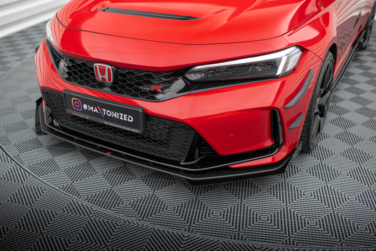 Maxton Design - Street Pro Front Splitter + Flaps Honda Civic Type R ...
