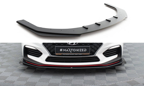 Maxton Design - Racing Durability Front Splitter + Flaps Hyundai I30N MK3 Hatchback / Fastback - Royal Body Kits