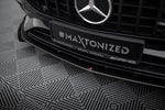 Maxton Design - Street Pro Front Splitter + Flaps Mercedes Benz A35 AMG W177 (Facelift)