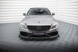 Maxton Design - Street Pro Front Splitter + Flaps Mercedes Benz C63 AMG Sedan/Estate W205 (Facelift) Front Spoiler Maxton Design royalty-bespoke.myshopify.com