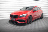 Maxton Design - Street Pro Front Splitter + Flaps Mercedes Benz A45 AMG Aero W176 (Facelift) Front Spoiler Maxton Design royalty-bespoke.myshopify.com