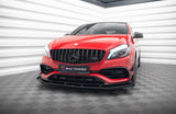 Maxton Design - Street Pro Front Splitter + Flaps Mercedes Benz A45 AMG Aero W176 (Facelift) Front Spoiler Maxton Design royalty-bespoke.myshopify.com