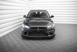 Maxton Design - Street Pro Front Splitter + Flaps Mitsubishi Lancer EVO X - Royal Body Kits