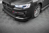 Maxton Design - Street Pro Front Splitter + Flaps Mitsubishi Lancer EVO X - Royal Body Kits