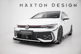 Maxton Design - Street Pro Front Splitter + Flaps Volkswagen Golf GTI / GTE / R-Line MK8 (Facelift) - Royal Body Kits