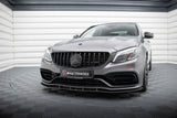 Maxton Design - Street Pro Front Splitter Mercedes Benz C63 AMG Sedan/Estate W205 (Facelift) Front Spoiler Maxton Design royalty-bespoke.myshopify.com