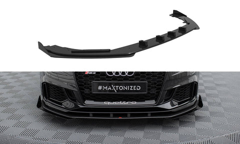 Maxton Design - Street Pro Front Splitter V.1 + Flaps Audi RS3 Sedan 8V (Facelift)
