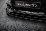 Maxton Design - Street Pro Front Splitter V.1 + Flaps Audi RS3 Sedan 8V (Facelift)