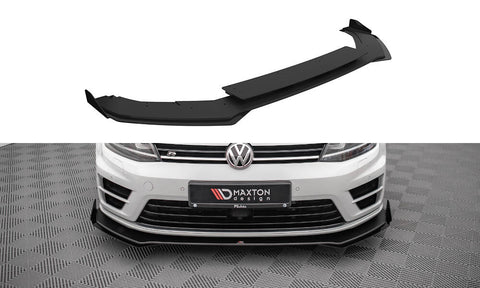 Maxton Design - Street Pro Front Splitter V.1 + Flaps Volkswagen Golf R MK7 - Royal Body Kits