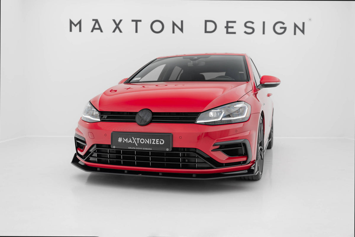 Maxton Design - Racing Durability Front Splitter V.2 Volkswagen Golf R ...