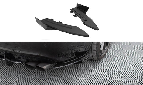 Maxton Design - Street Pro Rear Side Splitters + Flaps Audi A5 S-Line / S5 Coupe & Cabrio 8T