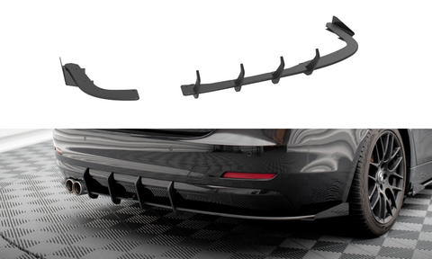 Maxton Design - Street Pro Rear Side Splitters + Flaps BMW Series 4 Gran Coupe F36