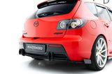 Maxton Design - Street Pro Rear Side Splitters + Flaps Mazda 3 MPS MK1 (EU Version) - Royal Body Kits