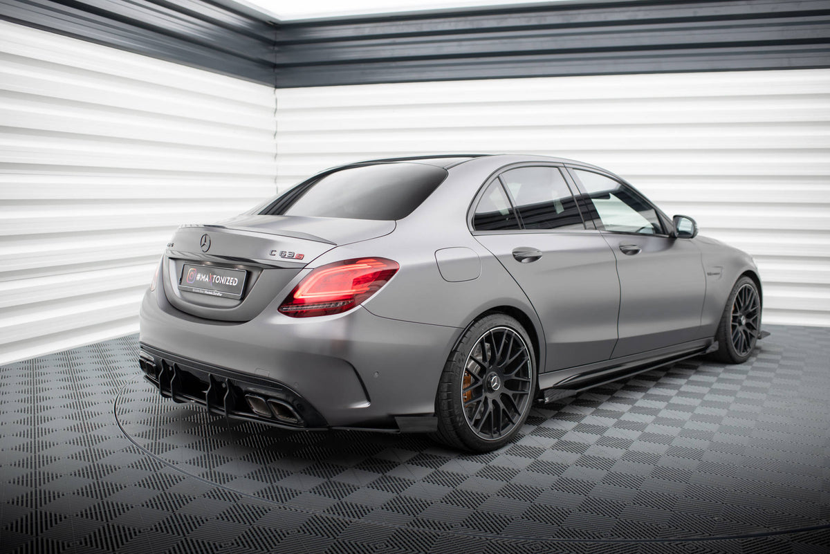 Maxton Design - Street Pro Rear Side Splitters + Flaps Mercedes Benz ...