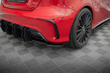Maxton Design - Street Pro Rear Side Splitters + Flaps Mercedes Benz A45 AMG Aero W176 (Facelift)