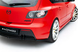Maxton Design - Street Pro Rear Side Splitters Mazda 3 MPS MK1 (EU Version) - Royal Body Kits