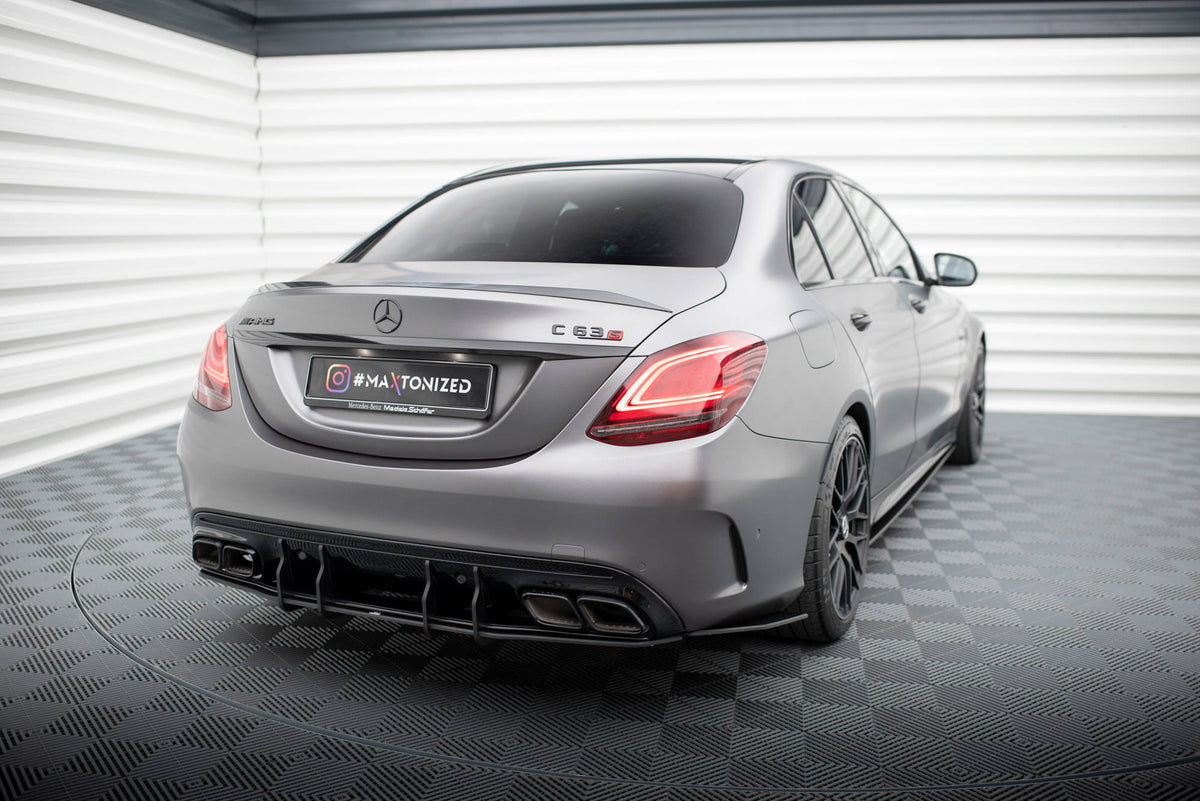 Maxton Design - Street Pro Rear Side Splitters Mercedes Benz C63 AMG ...