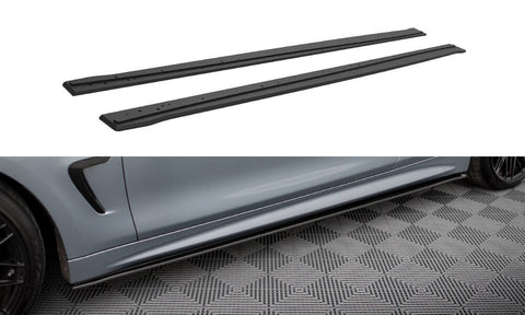 Maxton Design - Street Pro Side Skirts Diffusers BMW Series 4 Coupe / Gran Coupe / Cabrio M-Pack F32 / F36 / F33
