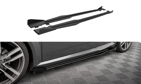 Maxton Design - Street Pro Side Skirts Diffusers + Flaps Audi TT S-Line / TTS 8S Side Skirts Diffusers Maxton Design royalty-bespoke.myshopify.com