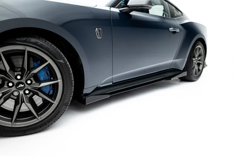 Maxton Design - Street Pro Side Skirts Diffusers + Flaps Ford Mustang Dark Horse MK7 - Royal Body Kits