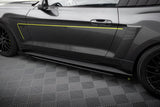 Maxton Design - Street Pro Side Skirts Diffusers + Flaps Ford Mustang GT MK6 Side Skirts Diffusers Maxton Design royalty-bespoke.myshopify.com