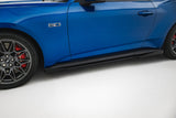 Maxton Design - Street Pro Side Skirts Diffusers + Flaps Ford Mustang GT MK7 - Royal Body Kits
