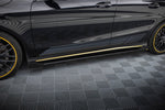 Maxton Design - Street Pro Side Skirts Diffusers + Flaps Mercedes Benz CLA45 AMG Aero C117 (Facelift)