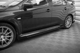 Maxton Design - Street Pro Side Skirts Diffusers + Flaps Mitsubishi Lancer EVO X - Royal Body Kits