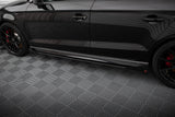 Maxton Design - Street Pro Side Skirts Diffusers V.1 + Flaps Audi RS3 Sedan 8V (Facelift) Side Skirts Diffusers Maxton Design royalty-bespoke.myshopify.com