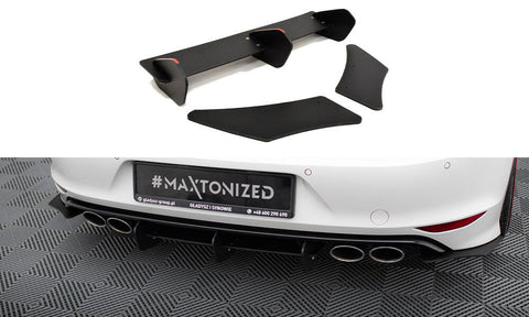 Maxton Design - Rear Diffuser + Rear Side Splitters Volkswagen Golf R MK7 Hatchback Rear Diffuser Maxton Design royalty-bespoke.myshopify.com